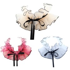 Ruff Lapel Choker for Lady Girl Shawl Collar Cosplay Elizabethan Collar