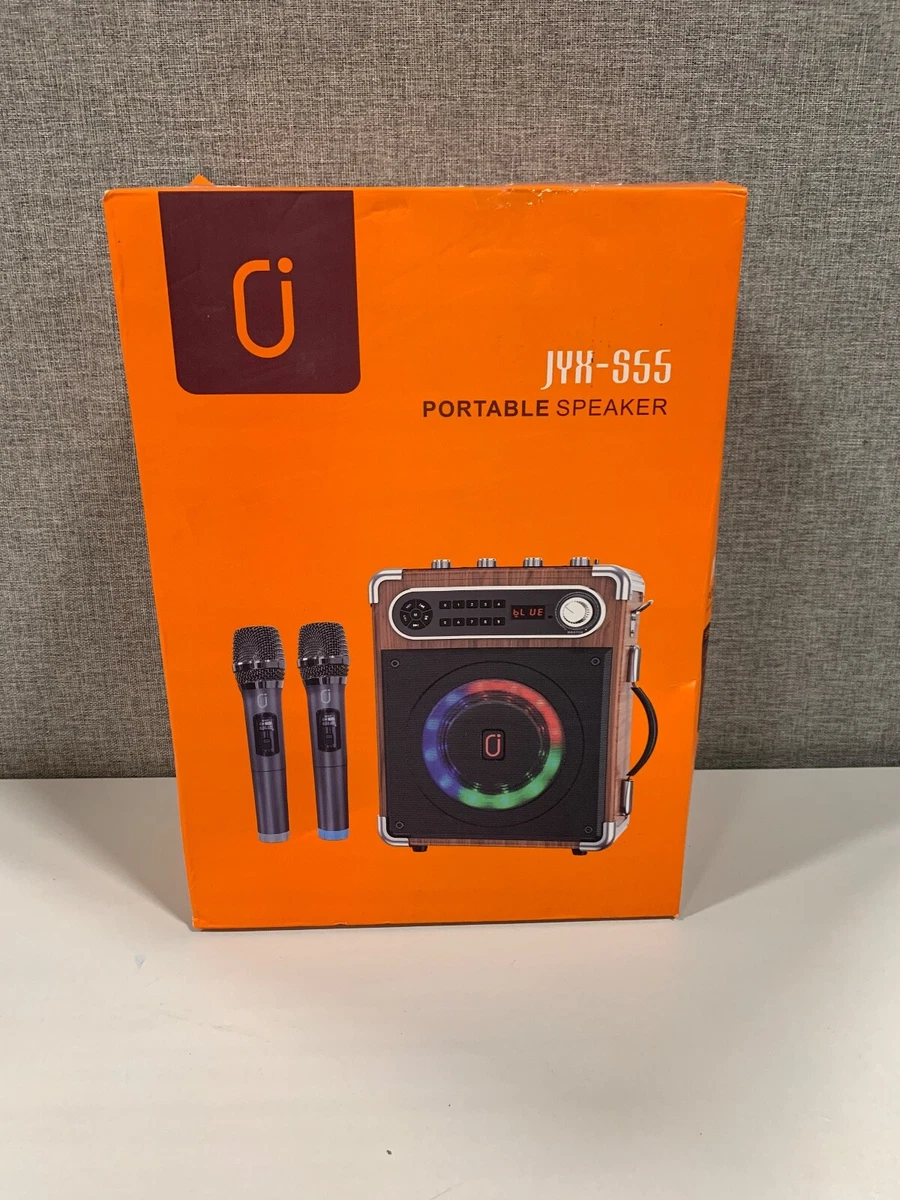 JYX UHF2 Karaoke Machine Two Wireless Microphones Portable, 50 OFF