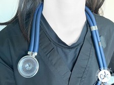 High Quality Dual Head Sprague Rappaport Medical Stethoscope for Nurses - Navy
