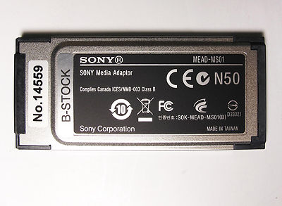 Sony MEAD-MS01 Pro-HG Duo Memory Stick Adaptor for XDCAM EX B