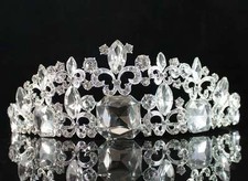 BUTTERFLY CLEAR AUSTRIAN RHIESTONE CRYSTAL HAIR TIARA CROWN BRIDAL PARTY T1768