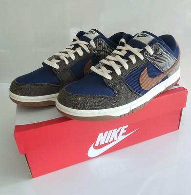 Nike Dunk Low Premium, Tweed Midnight Navy Corduroy, US 9 (EUR 42,5), NEW