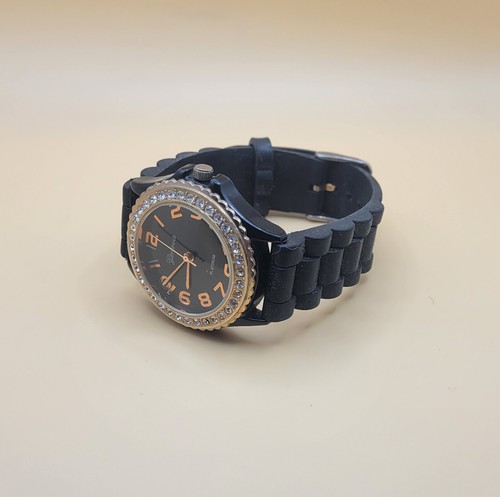 3 Geneva Watches - Orange, Black & White Silicone Bands *Working New Batteries* - Picture 8 of 14