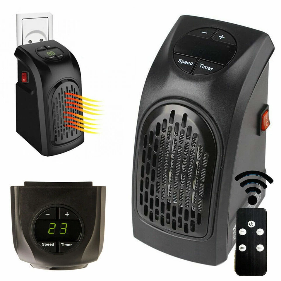 MINI STUFA PORTATILE HANDY HEATER ELETTRICA A BASSO CONSUMO 400W - Immagine 2 di 4