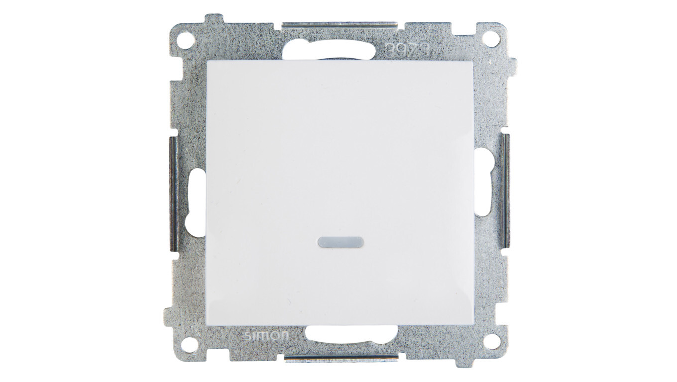 Simon 54 Single push button with white backlight DP1L.01 / 11 /T2UK