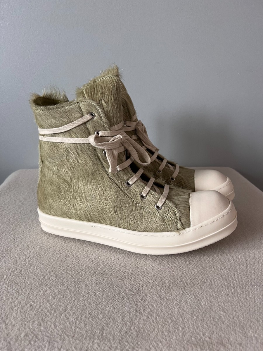 Rick Owens Ramones Hi - Size 42 - Dirty Acid Fur - NEW
