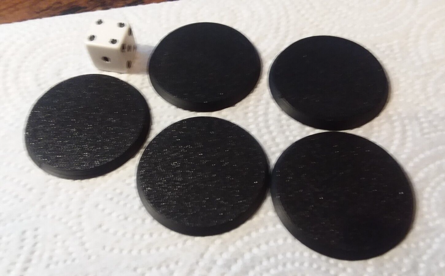 50mm Round Bases For Warhammer 40k & AoS Bitz Heavy Gear - Lot of 5