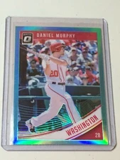 F41102  2018 Donruss Optic Aqua #159 Daniel Murphy /299 Nationals