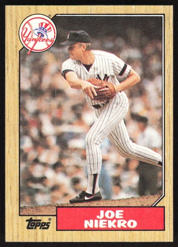 1987 Topps Joe Niekro #344 New York Yankees