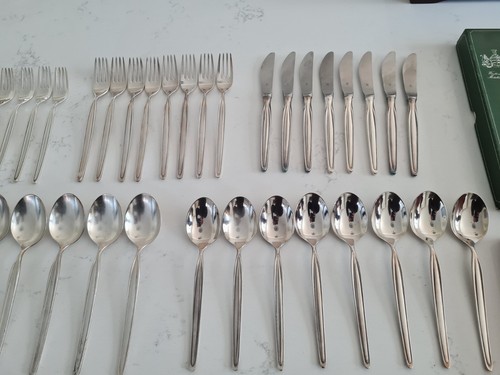 73 X WMF Silver Plated Zurich Cutlery Canteen Vintage Set mid century art deco - Picture 8 of 10