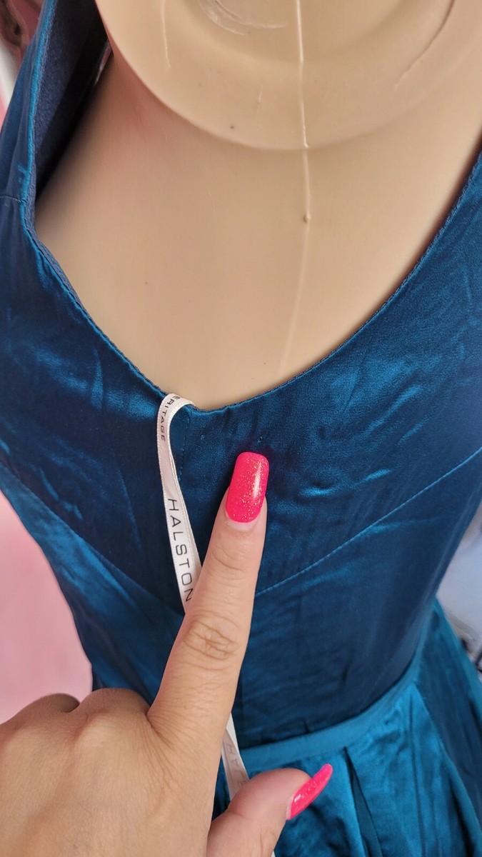 Halston Heritage Maxi Dress Spruce NWT | eBay