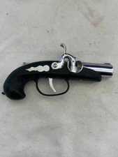 Vintage 1970s Novelty Flintlock Pistol Gun Table Lighter Japan