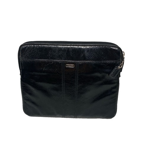 Coach Signature stripe tablet case/zipper pouch, New with tags