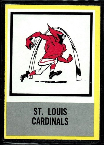 1967 Philadelphia Football St. Louis Arch Cardinals Logo Abzeichen #168 EX-MT