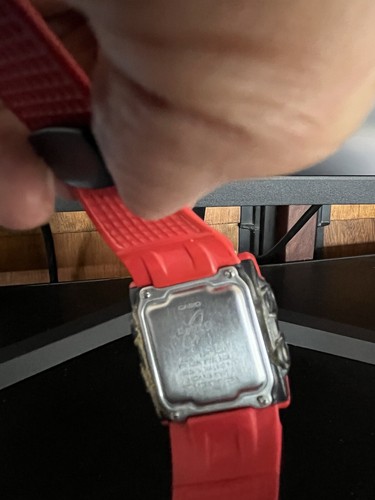 BABY G watch 2902 BG-180M RED barely worn shock resistant water resistant - Picture 13 of 15