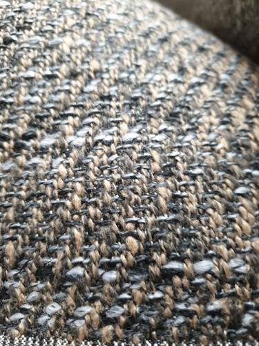 Leinen Webstoff Top Qualität Farbe Grau Braun Bet Silber Und Schwarz Mix. - Bild 17 von 17