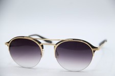 NEW BARTON PERREIRA BLA/GOL/SMO BEAUREGARD BLK GOLD GRADIENT SUNGLASSES 53-21