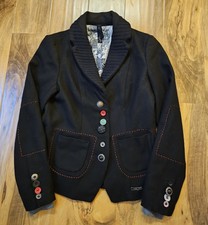 Desigual 36 Arts And Crafts Y2k Wool Blend Jacket. Nwot