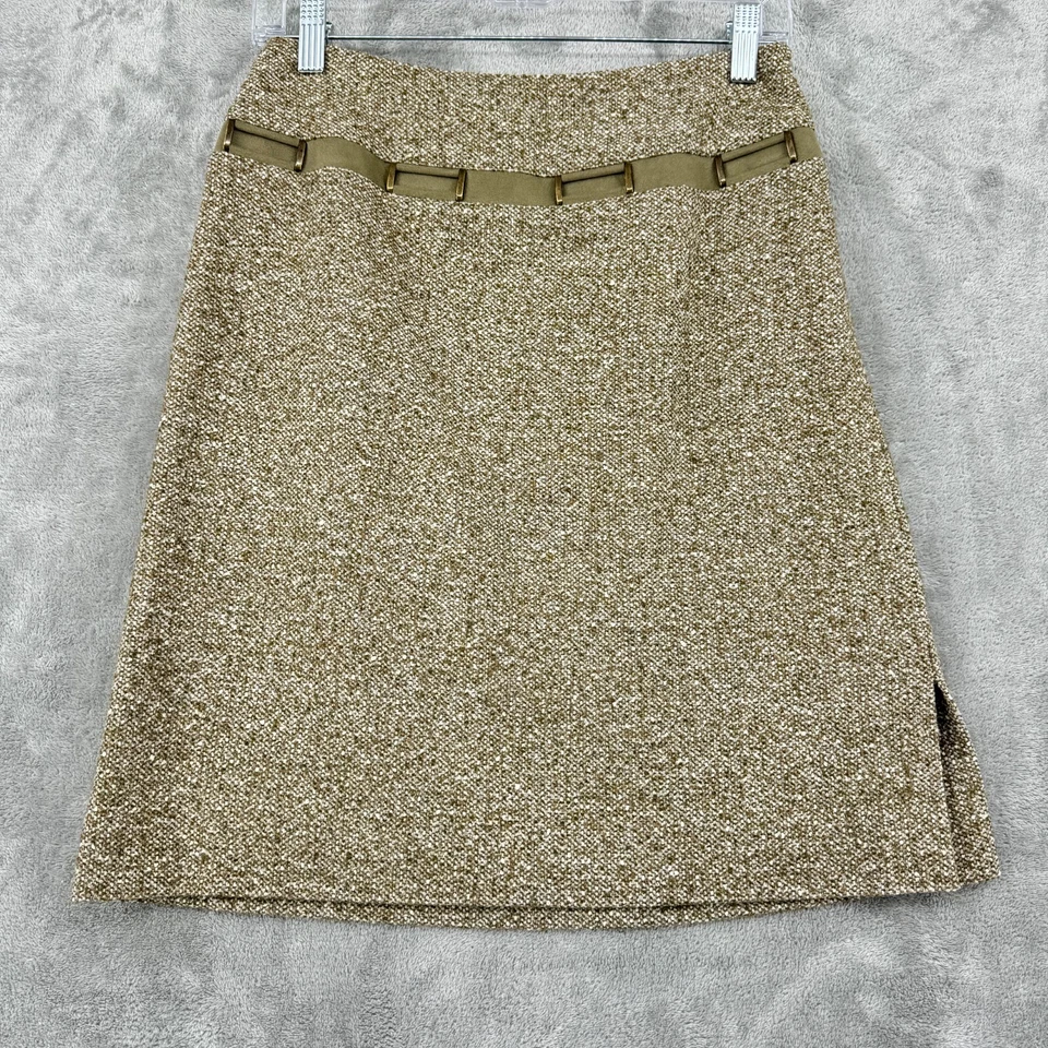 Carlisle 裙子套装女式 2 羊毛混纺西装外套拉链素食麂皮绒装饰职业城市 — 第 4/4 张图片