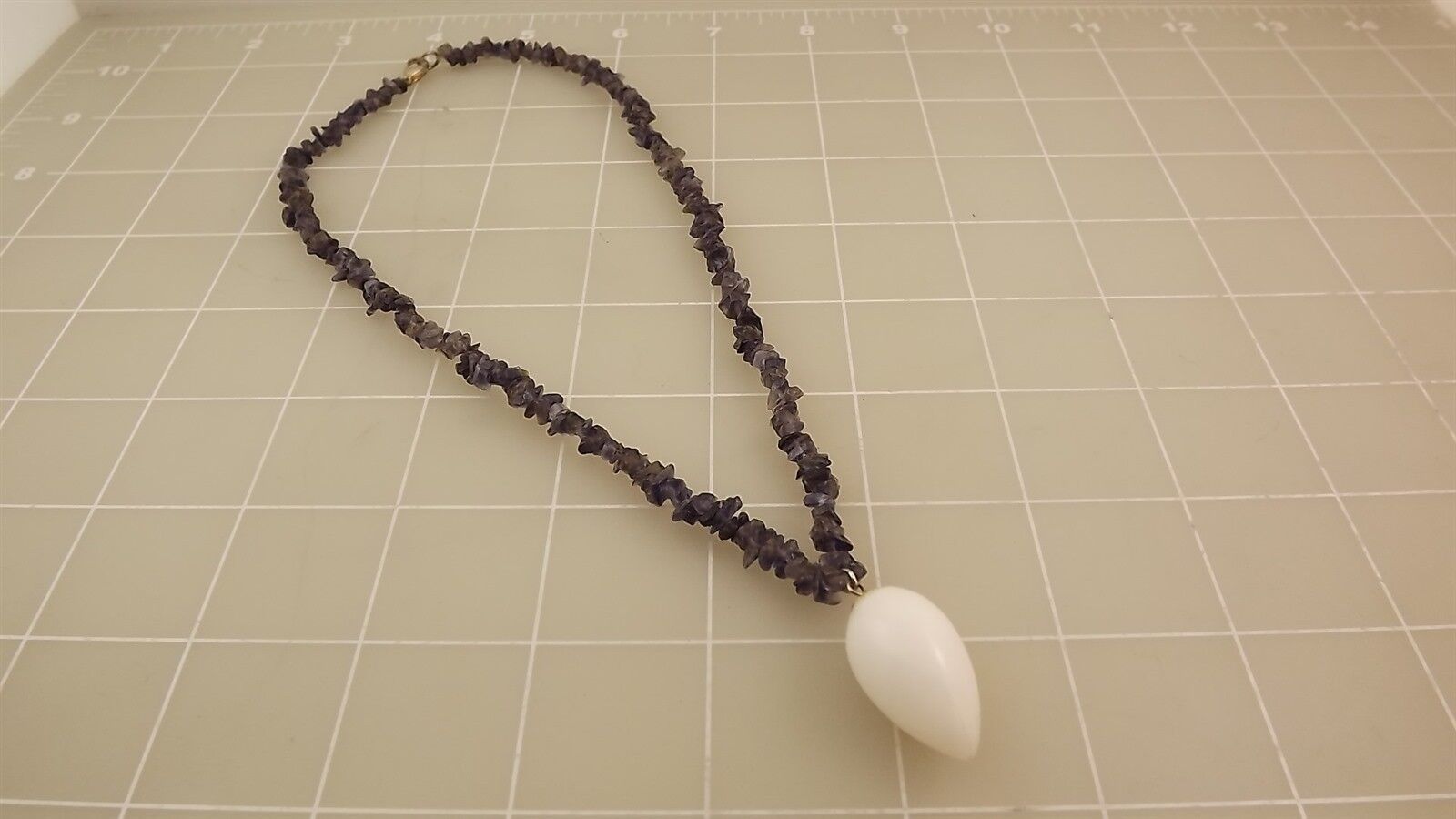 Beaded Amethyst Our shop OFFers the best service & White Quartz Sone Now on sale Necklace 18