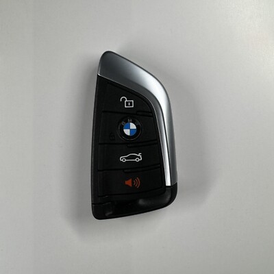 OEM BMW Keyless Remote Fob + UNCUT Key 4B Black OEM BMW N5F-ID21A (M