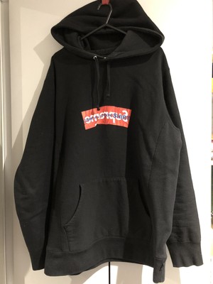 supreme cdg black hoodie