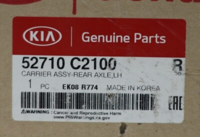 NEW OEM Rear Left Axle Spindle Knuckle 52710C2100 for Kia Hyundai