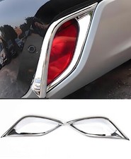 2X Chrome Rear Bumper Fog Light Cover Trim For 2020-2025 Toyota Highlander ABS