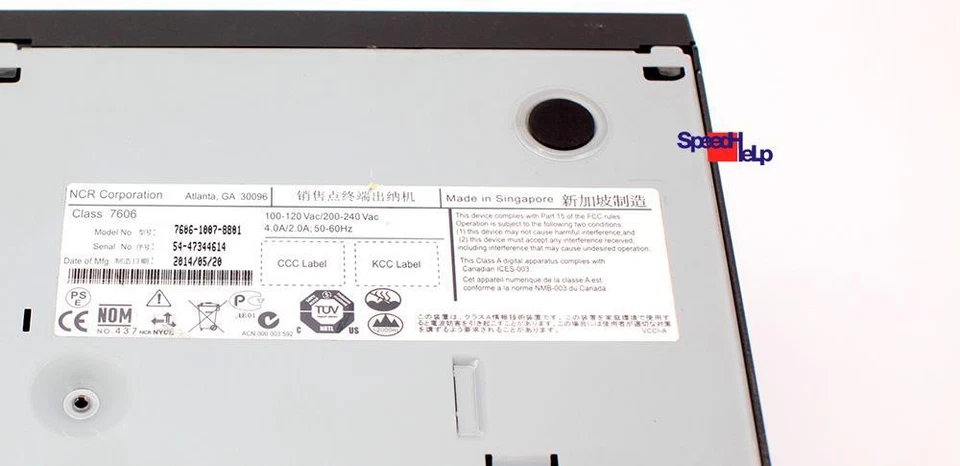 Ncr 7606-1007-8801 Pos Pc Computer Terminal Cash System Cash Clllass 7606 4gb - Image 4 of 4