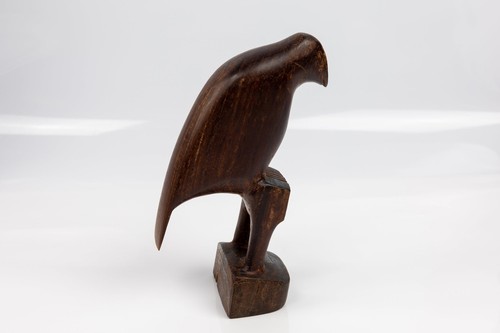 Estatuilla de pájaro de la selva, talla en madera - Imagen 3 de 10