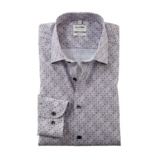 Olympus Level Five Mens Business Shirt Extra Long Sleeve Brown 204469 28
