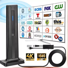 450 Miles Upgraded TVAntenna Digital HD Antenna Indoor HDTV 1080P 4K Long Range