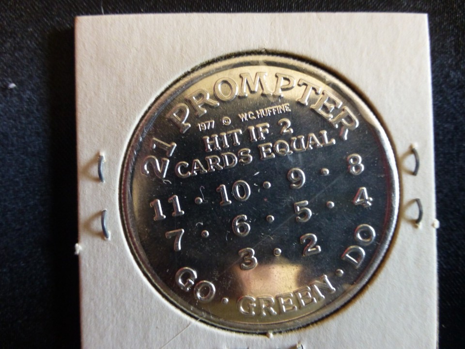 BLACKJACK TUTORIAL PROMPTER TOKEN EBay Blackjack tutorial prompter token ebay