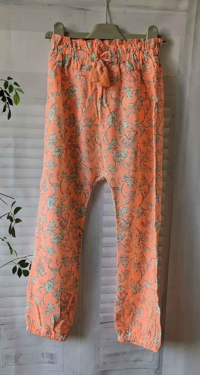 Next orange deals trousers