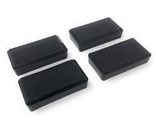 Design61 4x Kappen für Vierkantrohre 40 x 20 mm Schutzkappen Gleiter