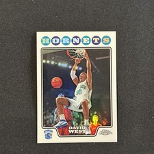 2008-09 Topps Chrome David West  #64 New Orleans Hornets Refractor
