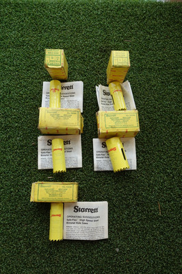 5 X NEW OLD STOCK VERSCHIEDENE STARRETT SAFE FLEX HSS BIMETALL LOCHSCHNEIDER
