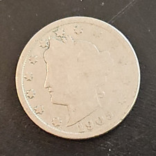 1905 Liberty Head V Nickel 5C Circulated Coin, Date , Uncertified Ungraded  5934