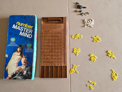 Original Zahlen Mastermind Spiel von Invicta alles komplett Vintage von 1976