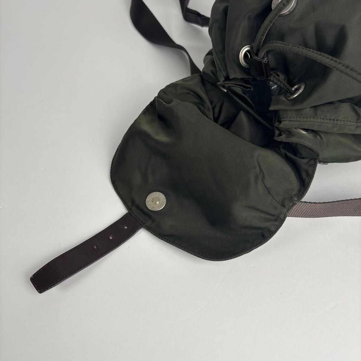 condition PRADA Backpack Daypack Triangle Logo Ny… - image 15