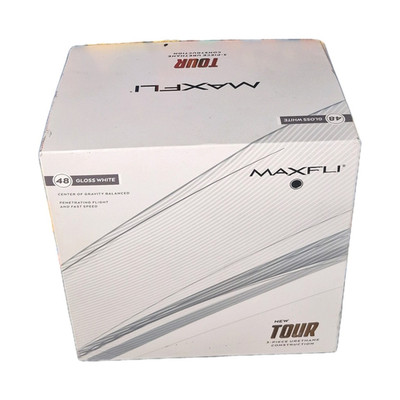 MAXFLI Tour Golf Balls 48 Pack White 3-Piece Urethane Tour Preferred