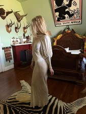 1930s moonlight silk velvet bridal gown