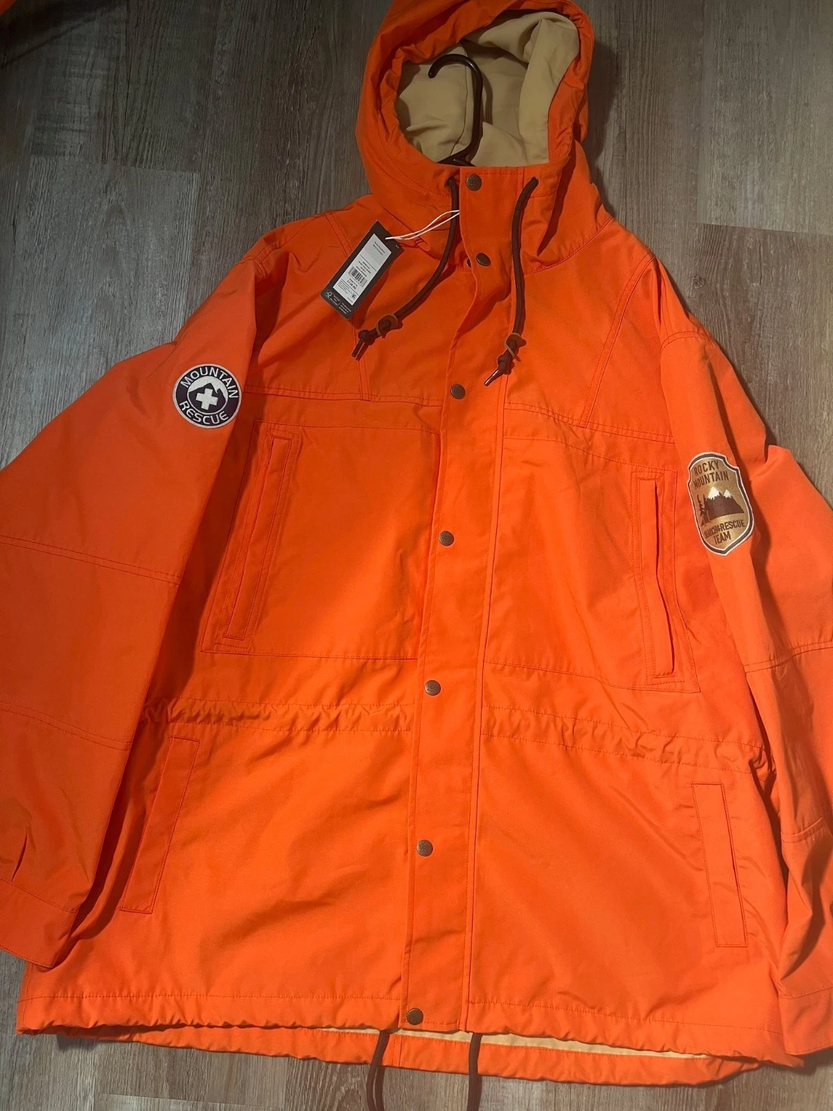 Alpine Design Orange 1962 Jacket Waterproof UV50+ Shield Men’s XLarge