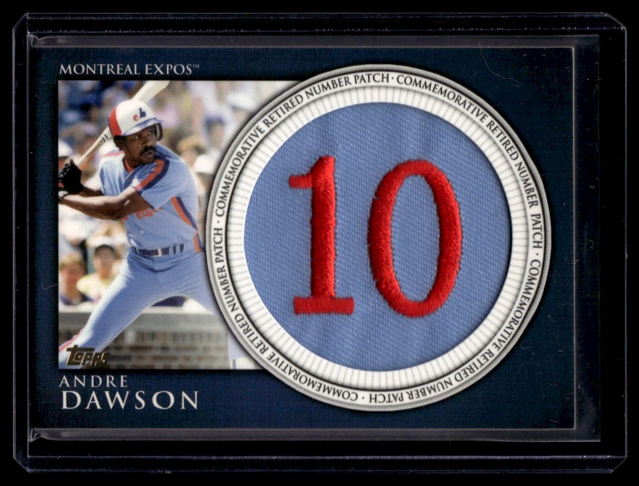 2012 Topps Andre Dawson Retired Number Patches HOF