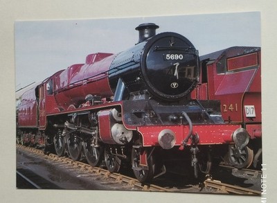 Postkarte.  Dampflokomotiven. LMS Silver Jubiles Class Nr. 5690 ''Leander''