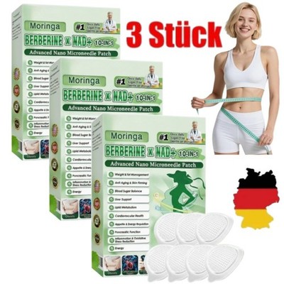 1-3 Box Moringa Berberine | 10-in-1 Advanced- Nano Microneedle Patch    7pcs/box