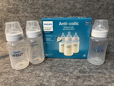 Philips Avent Anti-Colic 11oz. 3m+ Baby Bottles , 3-Pack