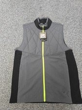 Puma RUN Grey Black Ultra Soft Quilted Gilet -Size M