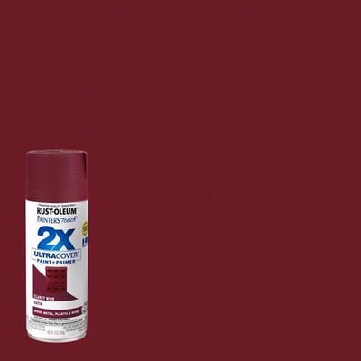 Rust-Oleum 249083 2X Ultra Cover Satin Claret Wine Paint 12 oz. (Pack of 6)