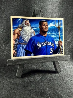 Ken Griffey Jr 2025 AI Trading Cards #29SP Auto by Artist 6/499 Seattle Mariners